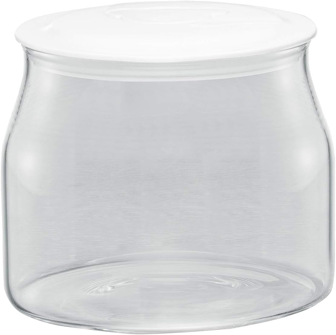 Rommelsbacher JG 1 barattolo di ricambio per yogurt e formaggio cremoso JG 80-1,2 litri con coperchio (confezione da 2) Naty Shop Scatole per alimenti trasparente/bianco 1 pezzo (confezione da 1)
