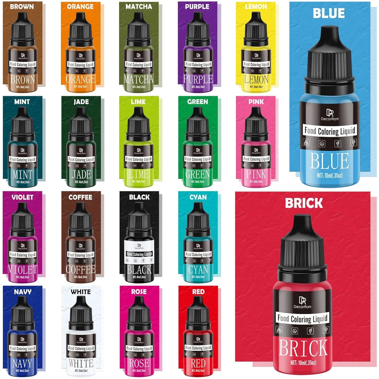Colorante alimentare liquido, 10 ml Naty Shop