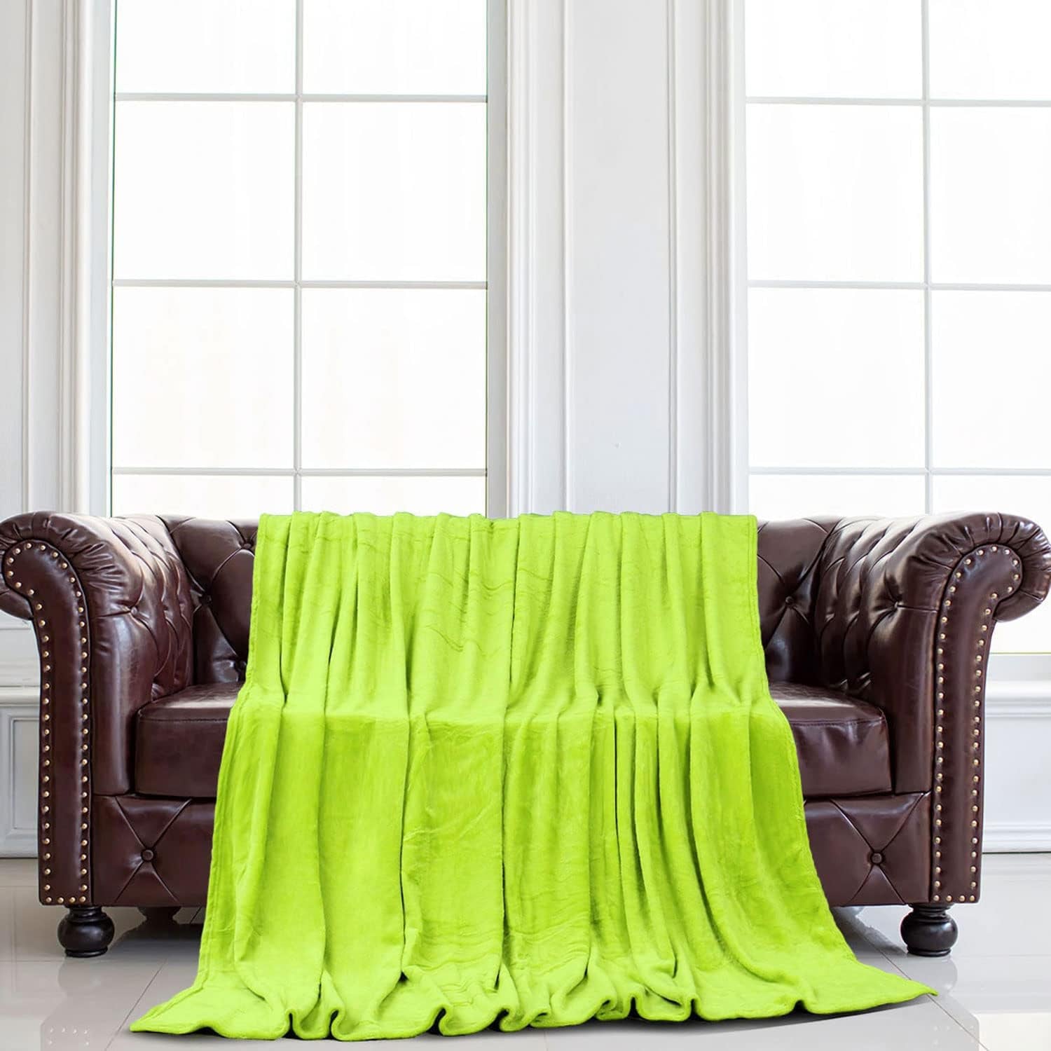 Mappa delle fonti di approvvigionamento Accogliente coperta copriletto Morbida e calda coperta in pile come coperta per il divano Coperta per divano Soggiorno e morbida coperta Coperta di lana morbido velluto peluche verde mela 150X200 cm Letti e coperte uxcell