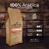 COFFEE CRUISE Sweet Brazil Brasilianische Kaffeebohnen 1kg - Mittlere Röstung - Aroma Kakao und Schokolade - Für All Kaffeemaschinen - 100% Arabica