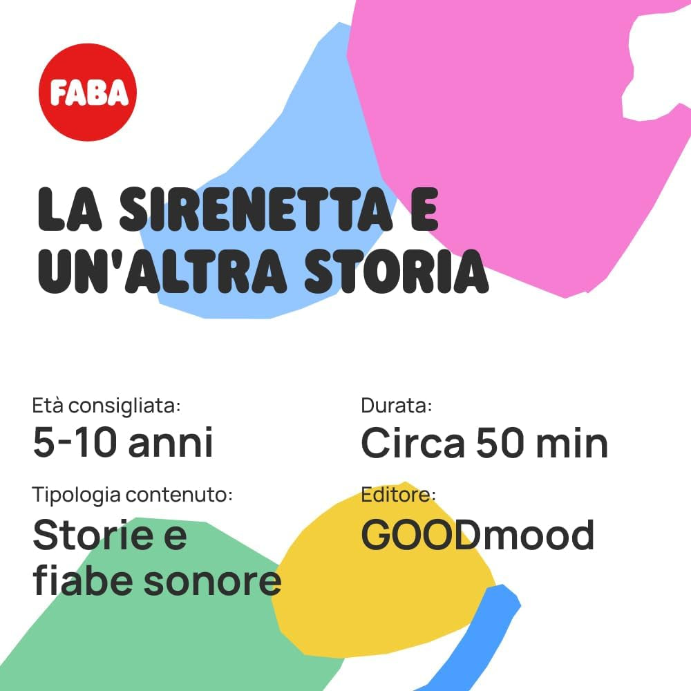 Figura sonora della Sirenetta - racconti sonori - giocattolo, contenuti educativi, versione italiana, bambini da 4 anni in su Baby Toys Naty Shop