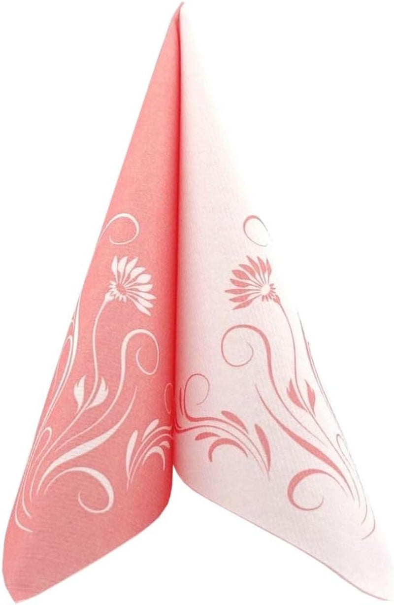Appartina Elegantia 40X40 cm Tovaglioli Airlaid Simil Tessuto, Tovagliolo Nuziale di Alta Qualità, Tovaglioli Nuziali Simil Tessuto Tovaglioli Usa E Getta per Varie Occasioni (Rosa Antico)