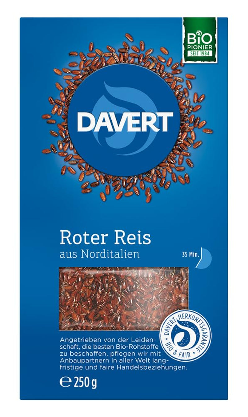 Riso rosso Davert del nord Italia 250 g