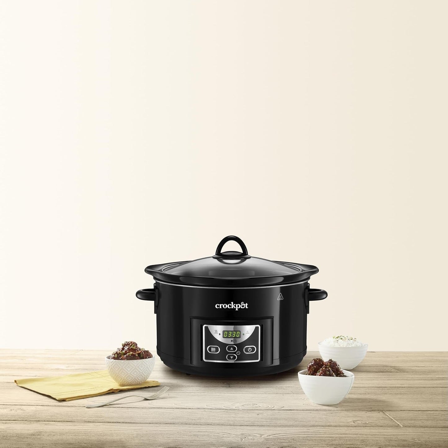 Pentola a cottura lenta Crock-Pot, pentola a cottura lenta da 4,7 litri Naty Shop