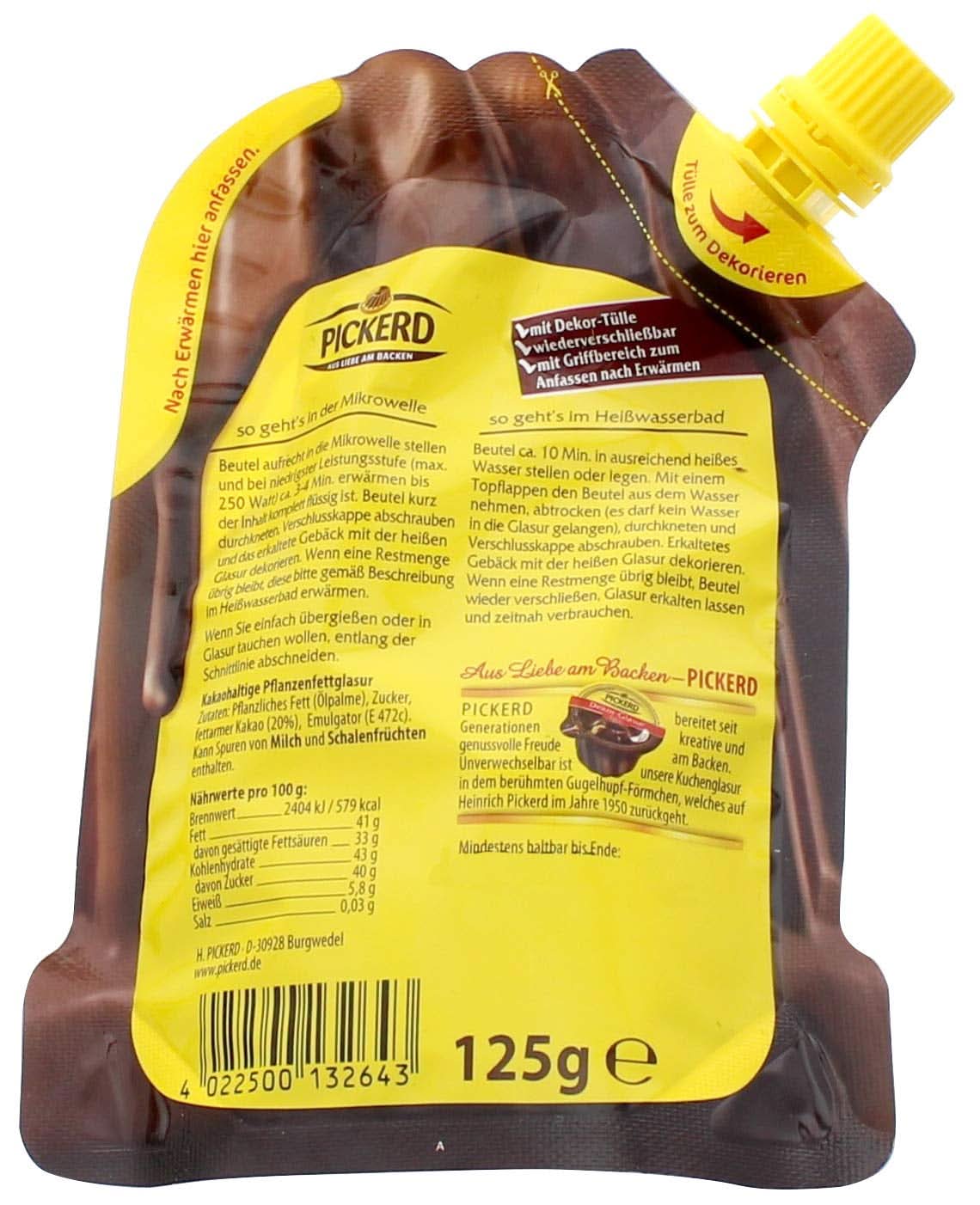 Glassa al cioccolato per torte, Dream, 125 grammi Glasse e Decor Naty Shop