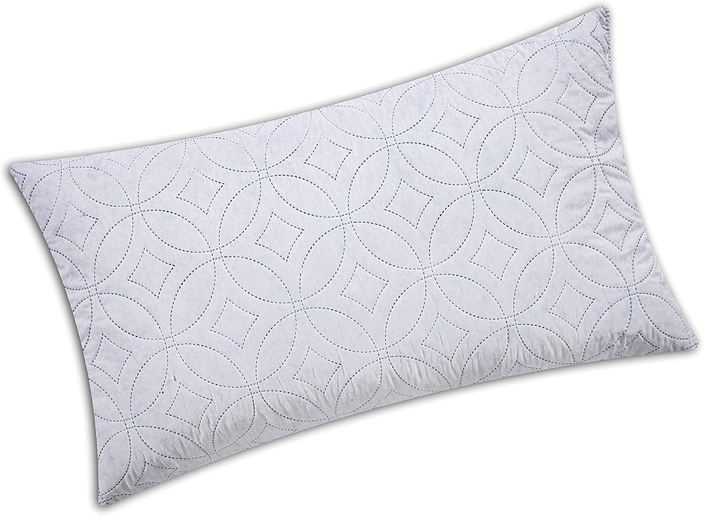 V.I.P. Cuscino Molto Importante V.I.P. Cuscino Memory Flake Cuscino Bianco 45 X 75 cm Fodera Trapuntata in Poliestere Super Traspirante Morbido Made in Italy Naty Shop Cuscini Standard