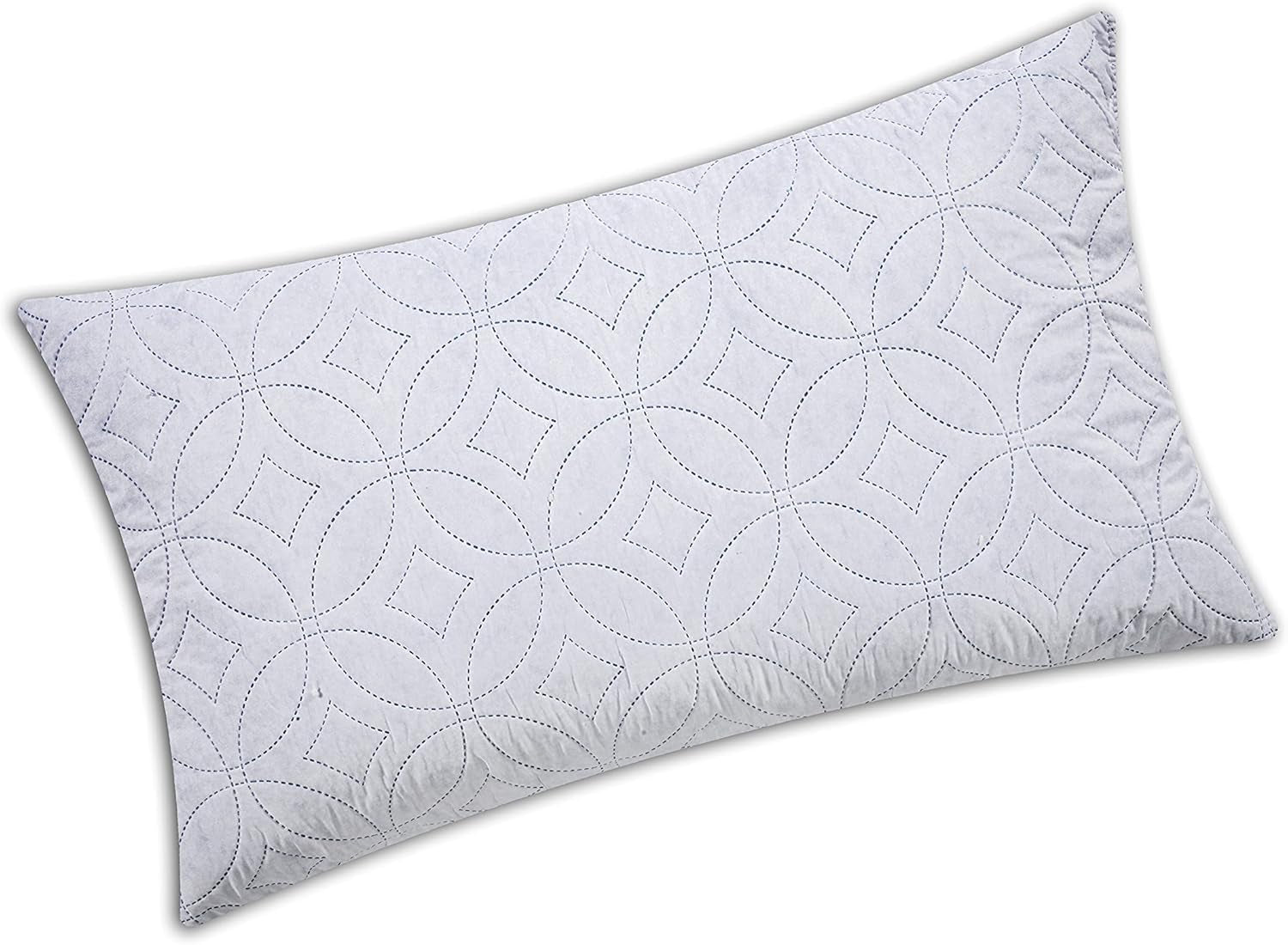 V.I.P. Cuscino Molto Importante V.I.P. Cuscino Memory Flake Cuscino Bianco 45 X 75 cm Fodera Trapuntata in Poliestere Super Traspirante Morbido Made in Italy Naty Shop Cuscini Standard