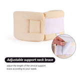 RESTCLOUD Supporto per il collo in morbida schiuma, Collare universale, Supporto per il collo regolabile per il sonno - Allevia il dolore al collo (Bianco, Collare profondo 6,4 cm, M) Cuscini ortopedici cervicali Naty Shop