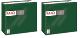 - Fazzoletti di carta usa e getta Morbidezza e morbidezza Confezione da 40 fazzoletti formato 38X38 4 pieghe 2 veli Verde foresta Carta di pura cellulosa al 100% certificata FSC (confezione da 2)