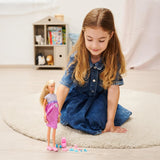 Simba Steffi Love Welcome Baby 29 cm Steffi incinta Confezione da 12 accessori per giochi di ruolo Bambola alla moda con bambola da 4 cm per bambini dai 3 anni in su