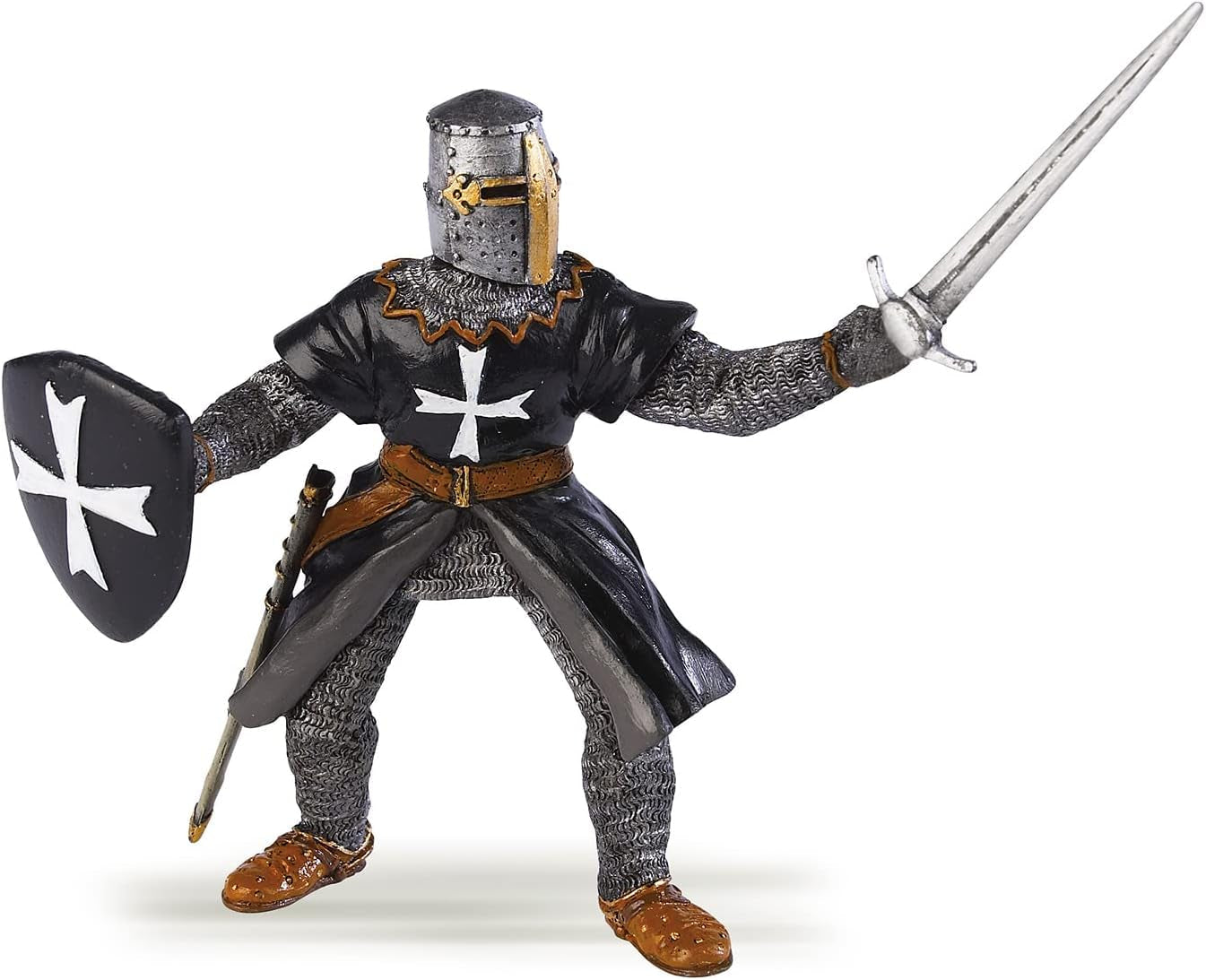 Papo -Dipinto a mano - Figure -Fantasy-Medievale - Cavalieri di San Giovanni con spada-39938-Da collezione-Per bambini - Adatto a ragazzi e ragazze - Dai 3 anni Action figures Naty Shop Titolo predefinito
