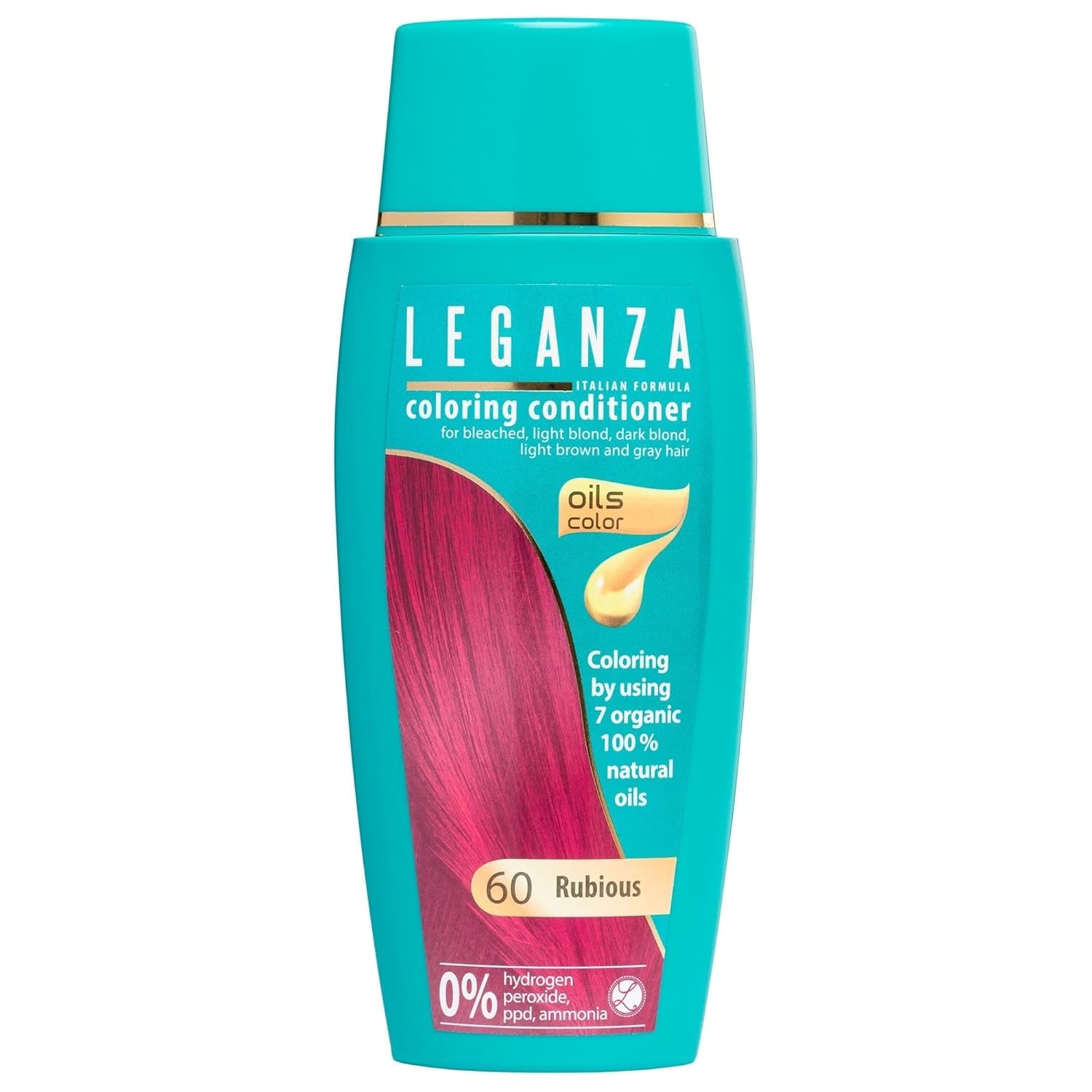 Leganza Balsamo Naturale Tintura Per Capelli Colore 71 Café Latte | Tintura per capelli senza ammoniaca | Arricchito con 7 oli naturali | Tintura per capelli Naty Shop 60 Rubious da 150 ml