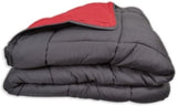 Copripiumino Calgary Poliestere Grigio/Rosso, Poliestere, Grigio/Rosso, 200X140X1 Cm Piumini e trapunte Naty Shop 220X160X1 cm