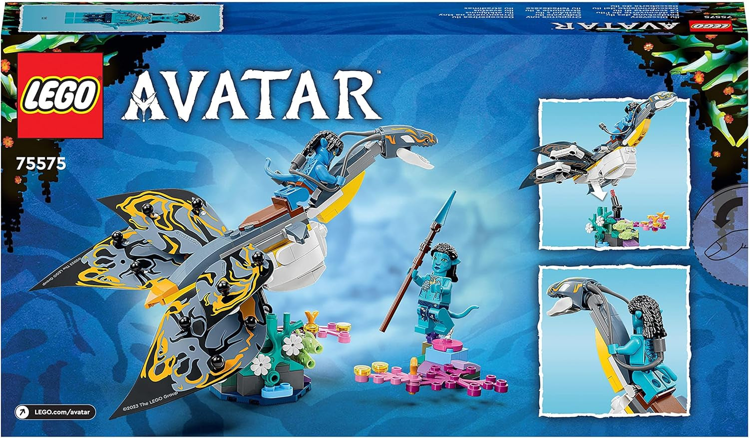 LEGO Avatar La scoperta di Ilu Percorso acquatico Giocattolo costruibile con figura subacquea Collezione Pandora Set per bambini e appassionati di cinema da 8 anni in su 75575 Set da costruzione Besuche den LEGO-Store