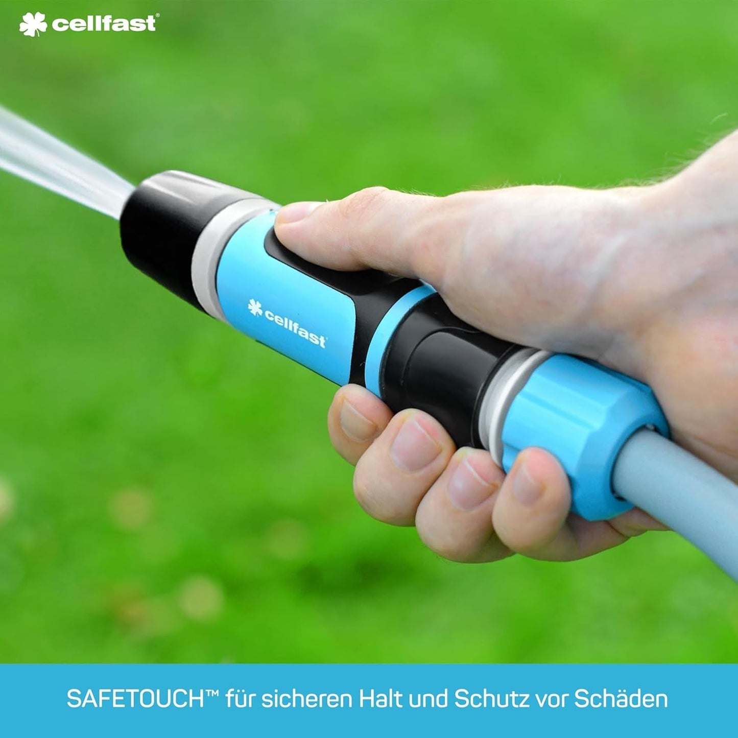 CELLFAST Irroratore per pulizia Lance per pulizia Irrigatore da giardino Irrigatore da prato Fiori Piante Sistema Safetouch ENERGO