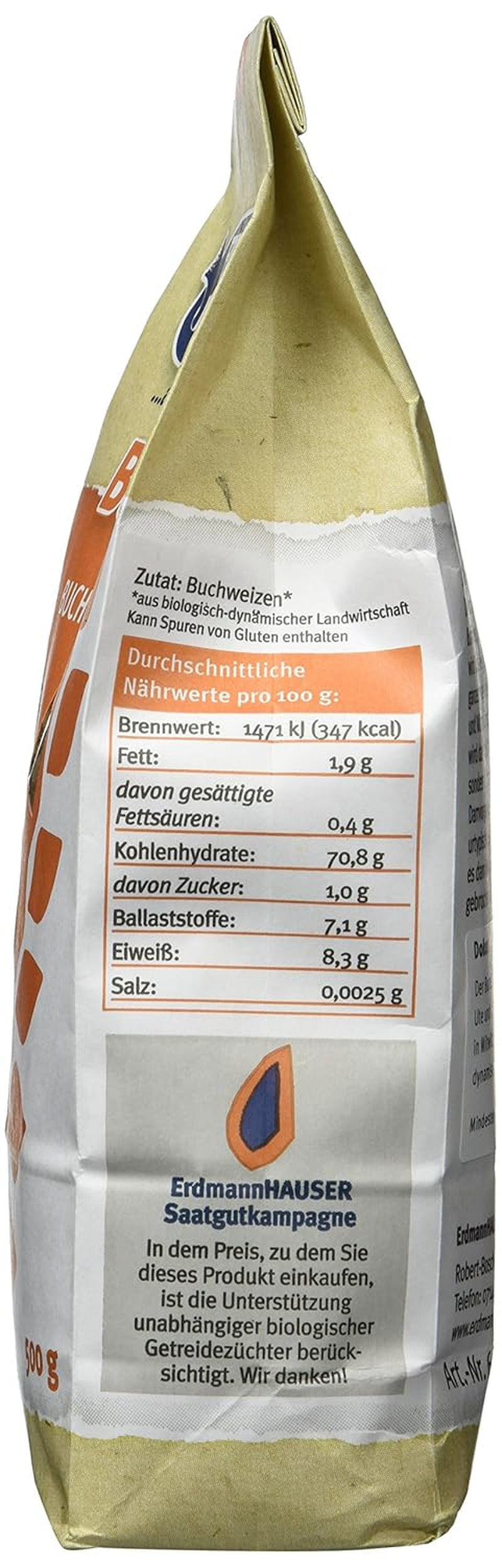 Confezione da 6 bulgur di grano saraceno biologico (6 x 500 g)