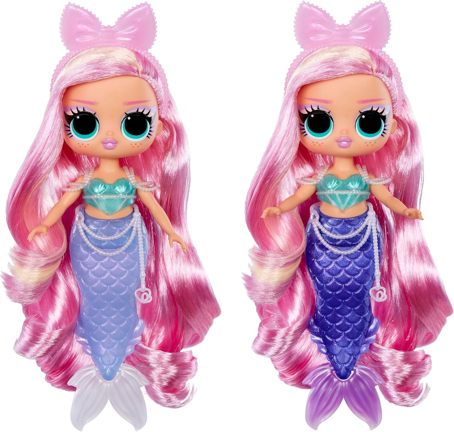 LOL Sorpresa! Tweens - Sirena Lola Waves - Bambola alla moda con coda che cambia colore, pinna mobile e graziosi accessori - Giocattolo per bambini e collezionisti dai 4 anni in su