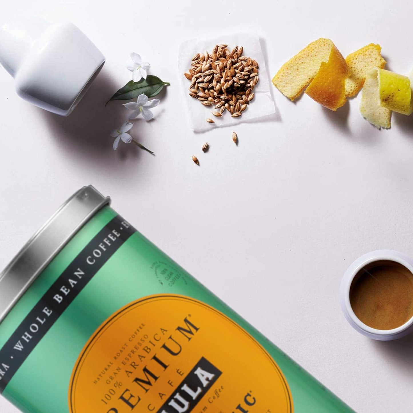 Caffè in grani Saula premium, confezione da 2 scatole x 500g. 100% Arabica biologica