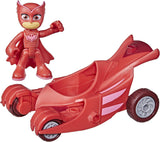 PJ Masks Owl Glider Giocattolo prescolare Veicolo di Eulette con action figure di Eulette per 3+ Action Figure in imballaggio riciclabile Naty Shop Owl Gliders in imballaggi sostenibili