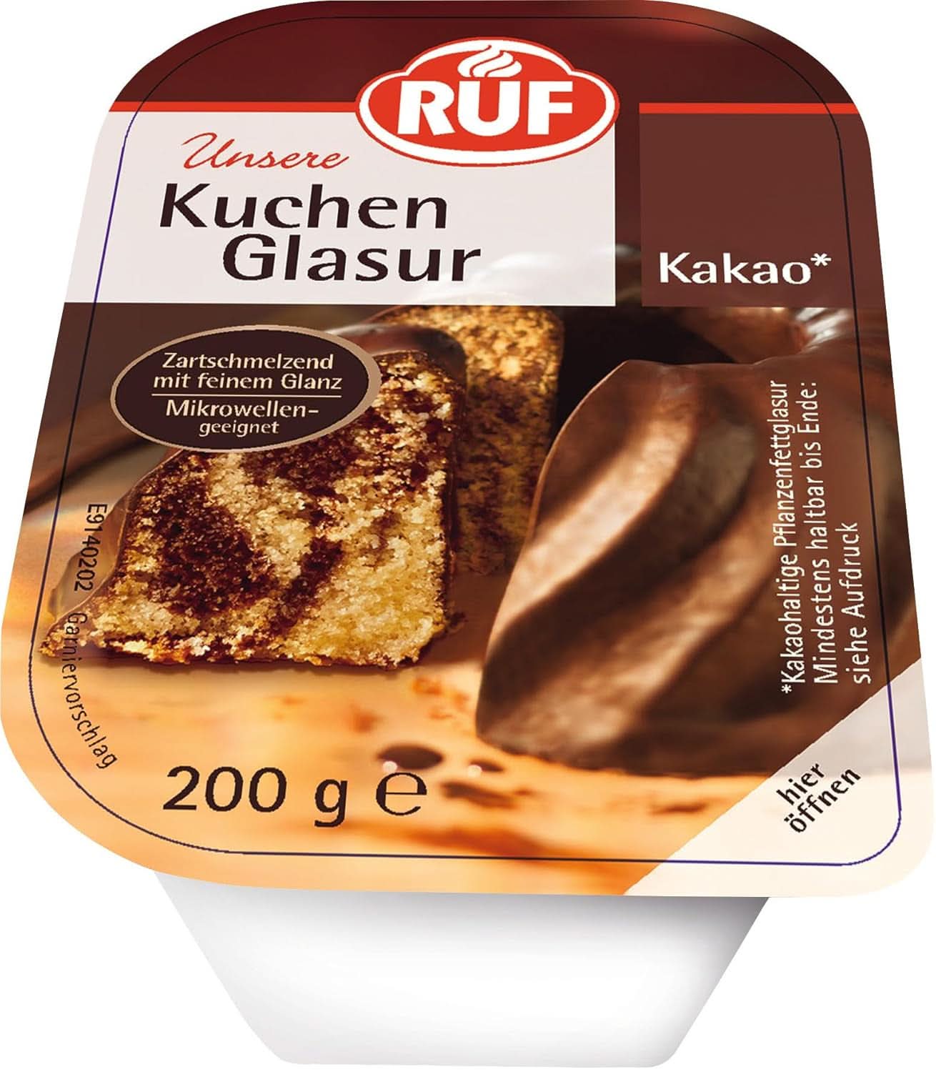 RUF Glassa al Cacao, 200 grammi Glasse e Decor Naty Shop