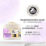 Pantene Pro-V Silky & Glowing Hair Rescue maschera intensiva per capelli con biotina e cheratina ricostruita 300 ml. Aiuta a riparare i capelli secchi, danneggiati o con mèches Naty Shop Hair Mask
