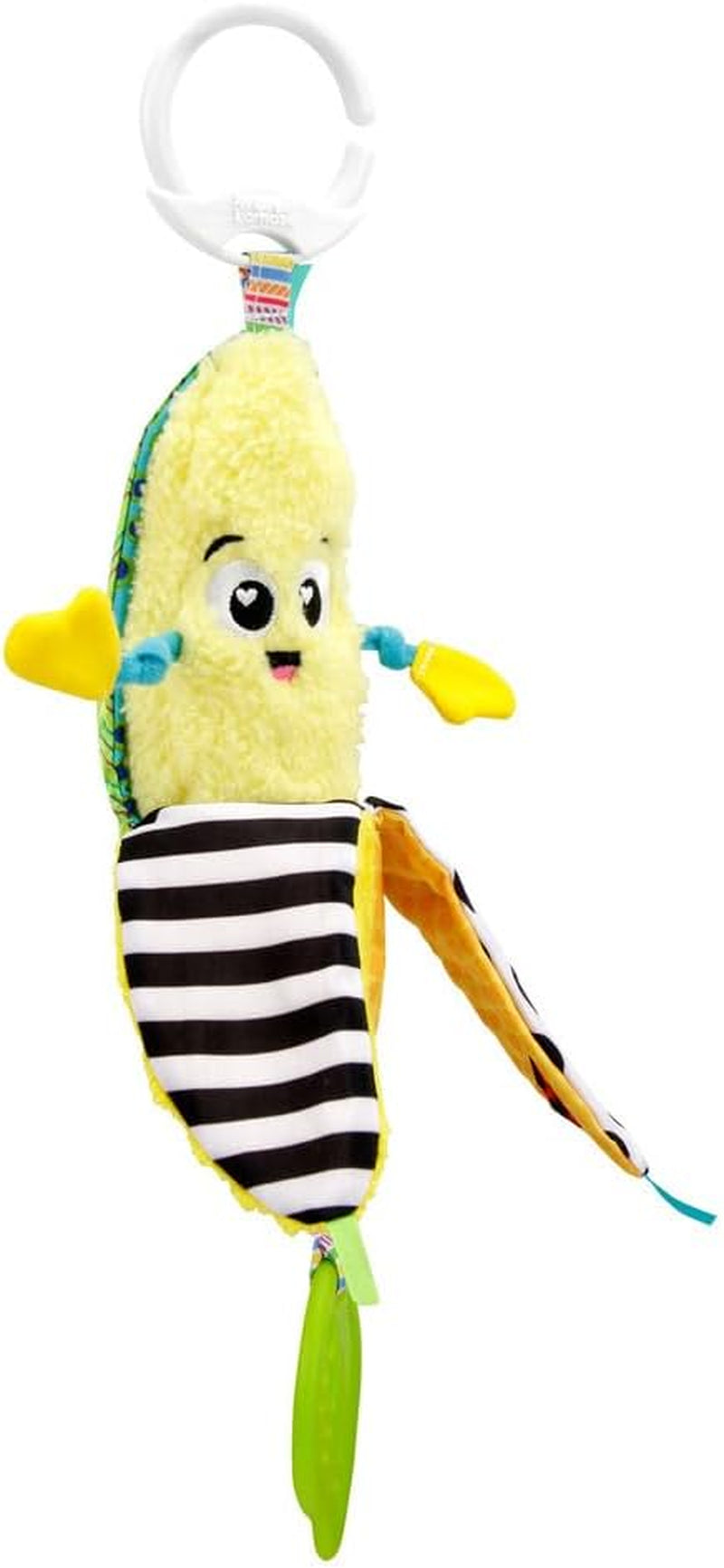 LAMAZE Bea the Banana, Passeggino con clip e Passeggino per neonato, Giocattolo sensoriale per bambini con colori e suoni, Giocattolo per lo sviluppo per ragazzi e ragazze da 0 a 24 mesi, Giocattoli gialli per bambini Naty Shop