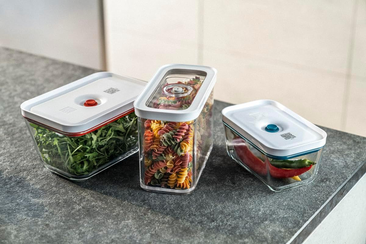 ZWILLING FRESH & SAVE CUBE Contenitore, Misura 2M, Contenitore Modulare e Impilabile, Contenitore Ermetico e Svuotabile, Lavabile in Lavastoviglie, Contenitori per Alimenti Trasparenti Naty Shop
