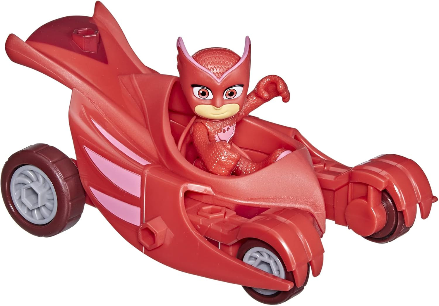 PJ Masks Owl Glider Giocattolo prescolare, Veicolo di Eulette con action figure di Eulette per bambini dai 3 anni in su, Confezione riciclabile, Action Figure Naty Shop