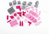 Simba 104661996 - Steffi Love Dreamhouse, grande casetta da gioco, 4 stanze, SENZA BURATTINI, altezza 84 cm, due livelli, campanello funzionale, casa delle bambole pieghevole Naty Shop