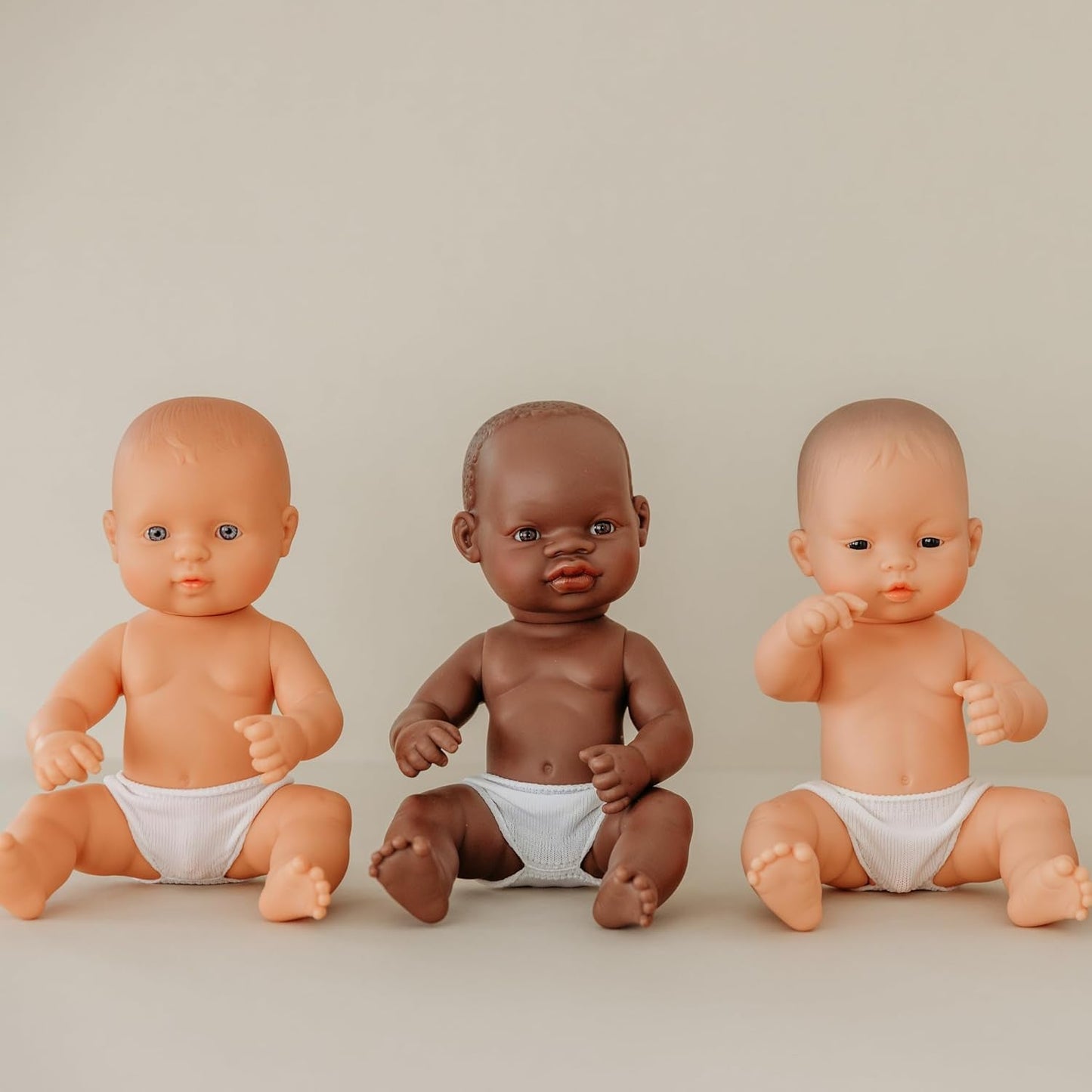 Miniland Baby Doll, bambino africano, 32 cm, anatomicamente corretto