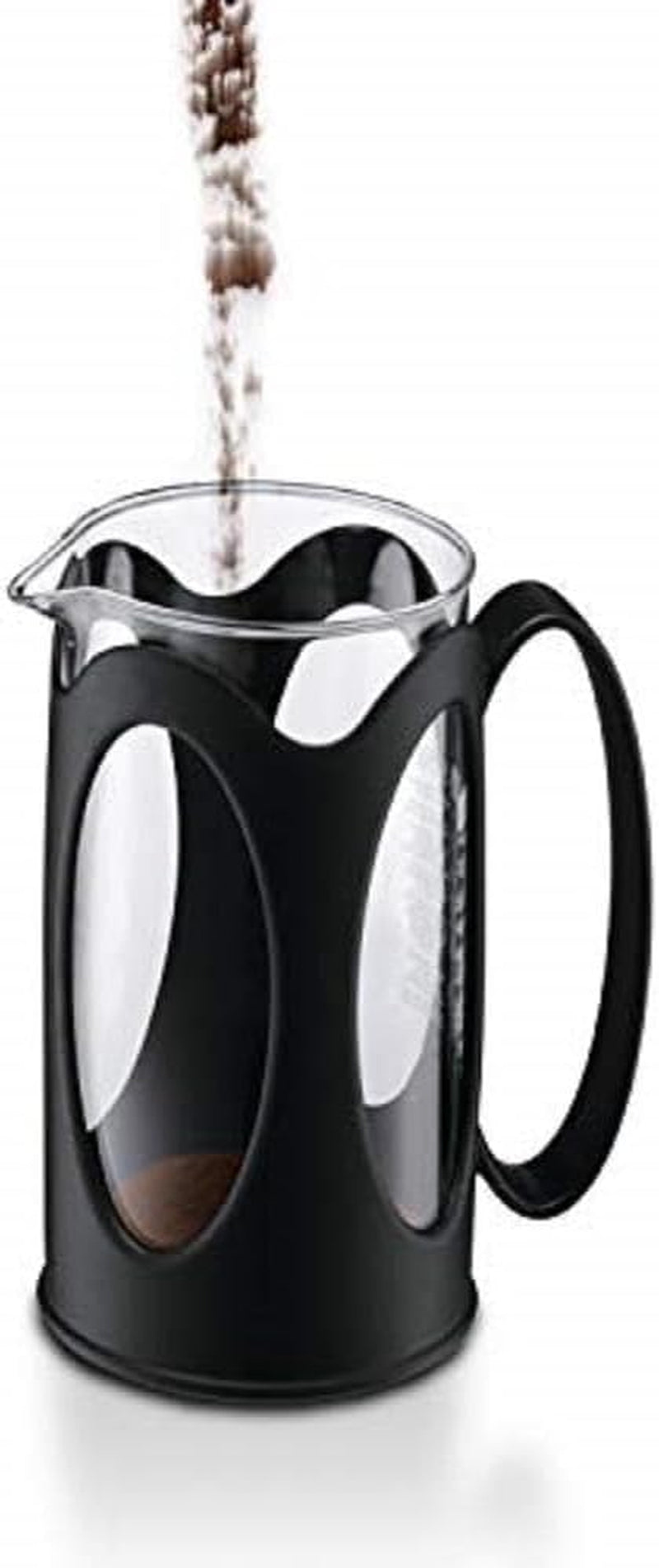 Caffettiera Bodum Kenya - 1 L / 8 tazze - Vetro borosilicato con stampa francese manuale e acciaio inossidabile - Lavabile in lavastoviglie - Prodotto in Portogallo