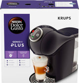 NESCAFÉ Dolce Gusto Genio S Plus di Krups, macchina da caffè a capsule compatta, capacità 0,8 litri, 1500 watt, avviso di decalcificazione automatica, grigio siderale, KP340B