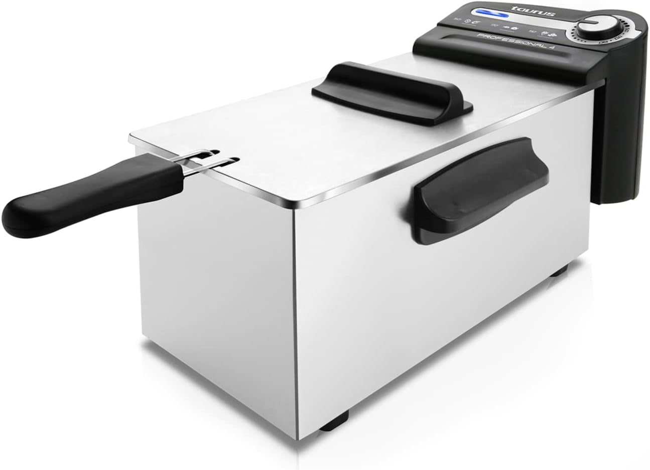 Taurus Professional 2 plus - Friggitrice ad olio, 2 litri, 1700 W, acciaio inox 18/8 Elettrodomestici Naty Shop 4L
