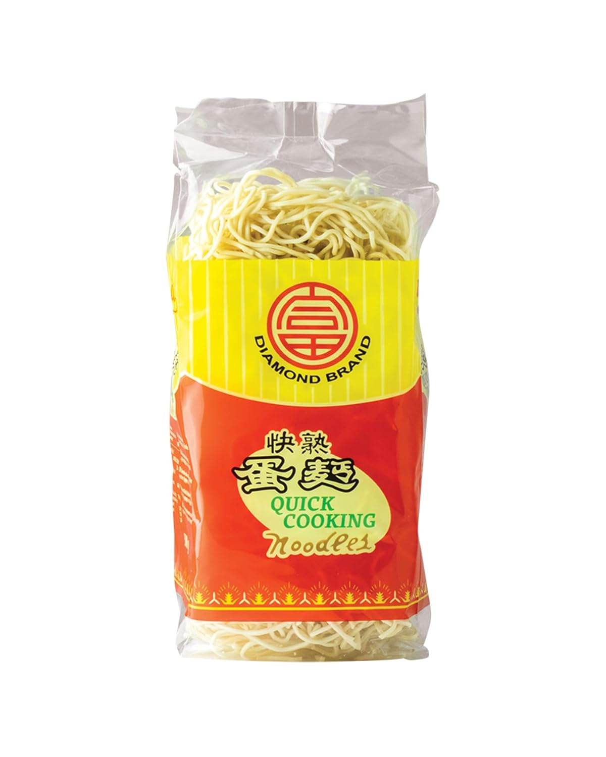 DIAMOND Tagliatelle all'uovo, tagliatelle wok istantanee con farina di grano tenero e contorni - 1 x 500 g