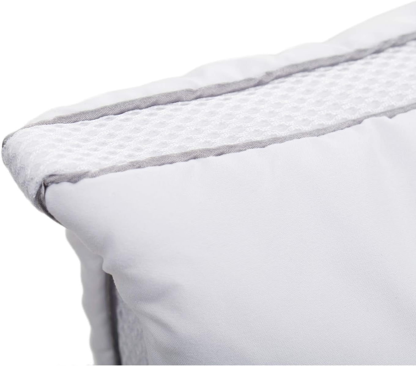 Gözze - Cuscino con cuscino interno 150G e fascia climatica, incluso sacchetto di ricarica, 40 X 80 cm - Cuscini standard Bianco Naty Shop