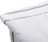 Gözze - Cuscino con cuscino interno 150G e fascia climatica, incluso sacchetto di ricarica, 40 X 80 cm - Cuscini standard Bianco Naty Shop