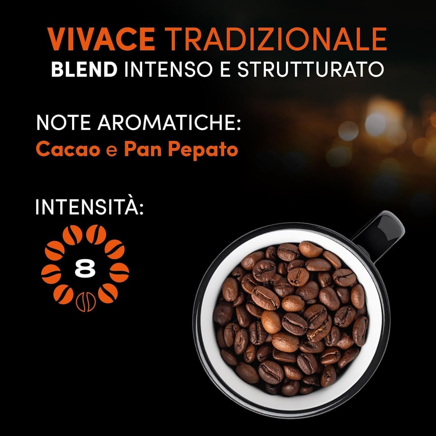 Pellini N.82 Vivace, Kaffeebohnen für Espresso 1 kg, Arabica- und Robusta-Mischung mit Kräftigem und Ausgefungem Gesmack, Mittlere Röstung