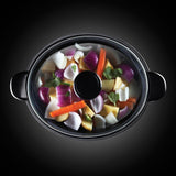 Pentola a cottura lenta Russell Hobbs, Antiaderente da 3,5 litri, Acciaio inossidabile, 3 impostazioni di temperatura e Funzione di mantenimento in caldo, Pentola a cottura lenta da 160 W Naty Shop