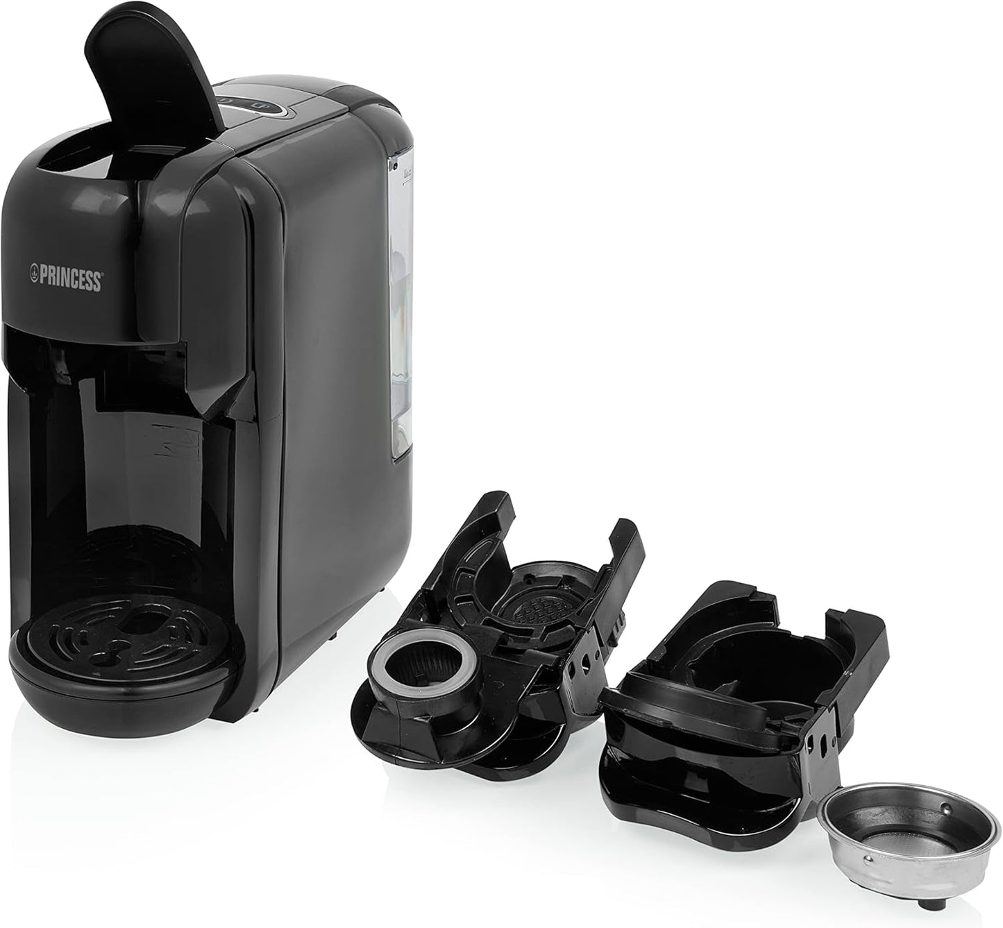 Princess Espressor 249452 – Per capsule Nespresso™, Dolce Gusto ed ESE – Pompa italiana da 19 bar – 0,6 L – 1450 W