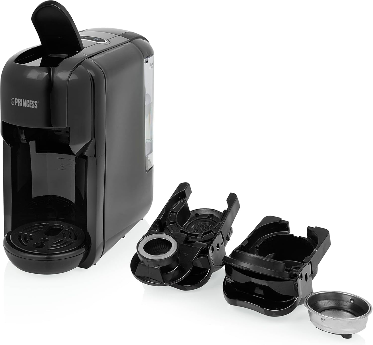 Princess Espressor 249452 – Per capsule Nespresso™, Dolce Gusto ed ESE – Pompa italiana da 19 bar – 0,6 L – 1450 W