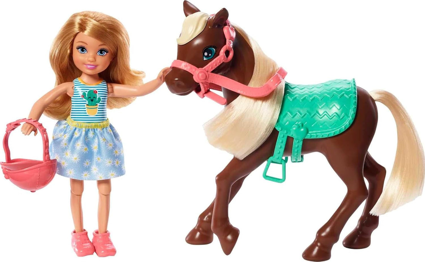 Barbie GHV78 - Club Chelsea Playset con bambola e cavallo, ca. Bionda da 15 cm con vestiti e accessori, regalo giocattolo per bambini di 3-7 anni