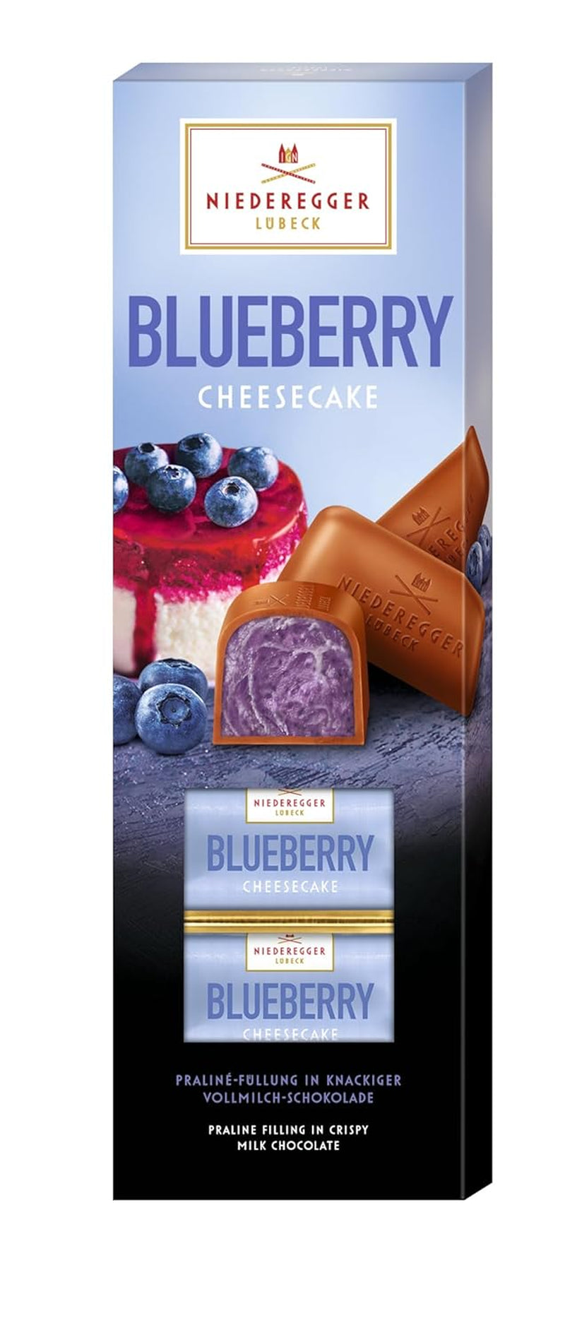 Niederegger Classic Cioccolato "Cheesecake ai mirtilli" 100g