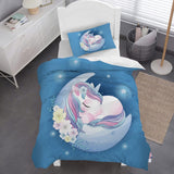 Biancheria da letto per bambini, Unicorno Soft, in microfibra Biancheria da letto - bambini Naty Shop Unicorno 135X200 Cm