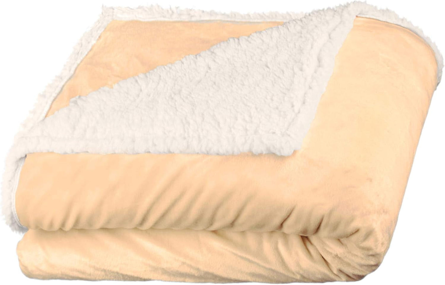 Aqua-Textil Soffice coperta morbida 150 x 200 cm Grigio Bianco Melange Peluche Coperta TV Copriletto Sherpa Pile Oeko-Tex Ottawa Letti e coperte Besuche den aqua-textil-Store Beige Natura Bianco Nicki Coperta confortevole 150 x 200 cm