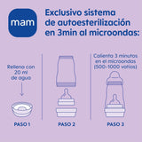 MAM Newborn Set, set regalo, composto da: 2 biberon anticoliche da 160 ml, 1 biberon anticoliche da 260 ml, 1 ciuccio Original Start, 1 spilla per ciuccio, da 0 mesi, Neutro