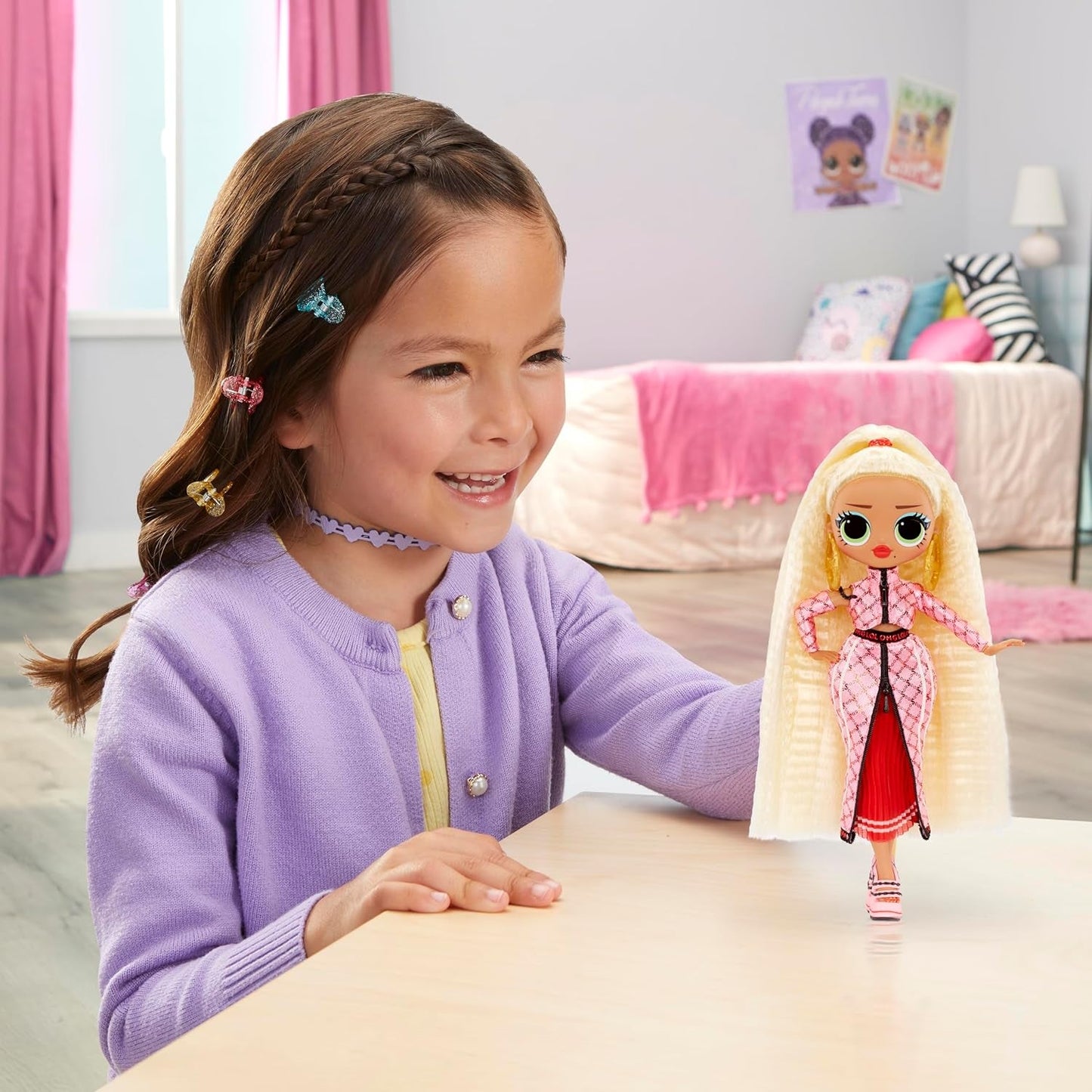 LOL Sorpresa! Bambola alla moda OMG - Articolo regalo - Con tante sorprese, tra cui moda mutevole e accessori favolosi - Ottima per bambini dai 4 anni in su, Rosa