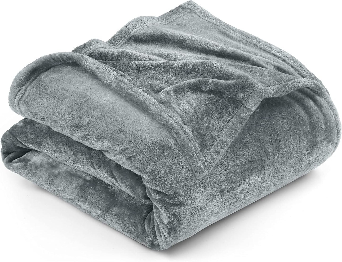 Utopia Bedding Coperta in Pile Accogliente [228X228 Cm, Grigio] Coperta Morbida, Leggera, Calda e Soffice Coperta Comoda e Traspirante per Letto Divano Letti e Coperte Besuche den Utopia Bedding-Store Grigio Frassino 200X150 Cm