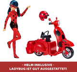 Bandai - Miraculous Ladybug - Miraculous Switch'n Go Scooter + Bambola articolata Ladybug Lucky Charm da 26 cm - P50668