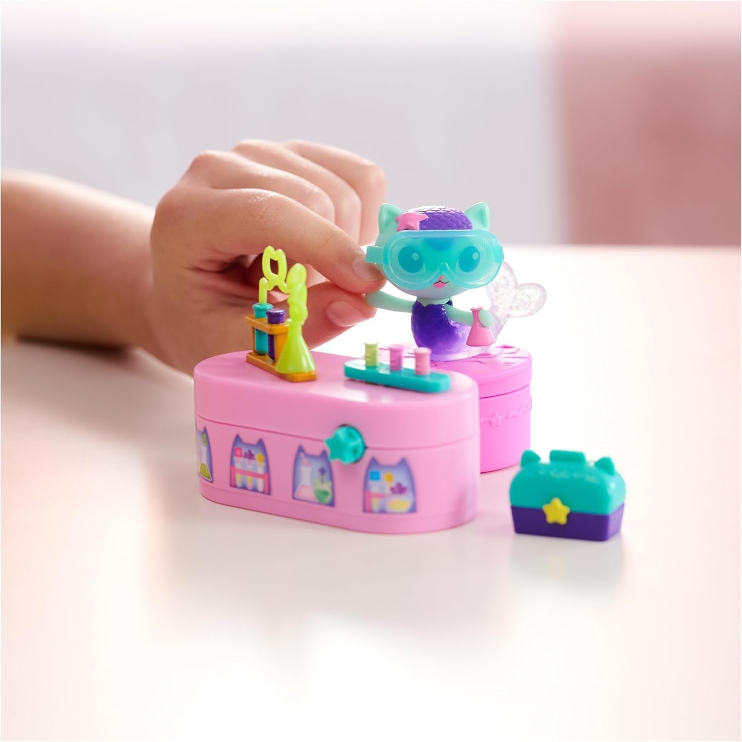 Gabby™S Casa delle bambole, set di mobili Bobble Kitty con figura di gatto suricati con mobili e accessori per casa delle bambole, dai 3 anni in su Case delle bambole Naty Shop