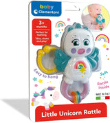 Clementoni 17778 - Sonaglio Unicorno - Sonaglio Neonato Con Massaggiagengive, Giocattolo Bambini 3 Mesi, Rafforza Le Capacità Motorie E Sensoriali - Made in Italy Jucarii Bebe Naty Shop
